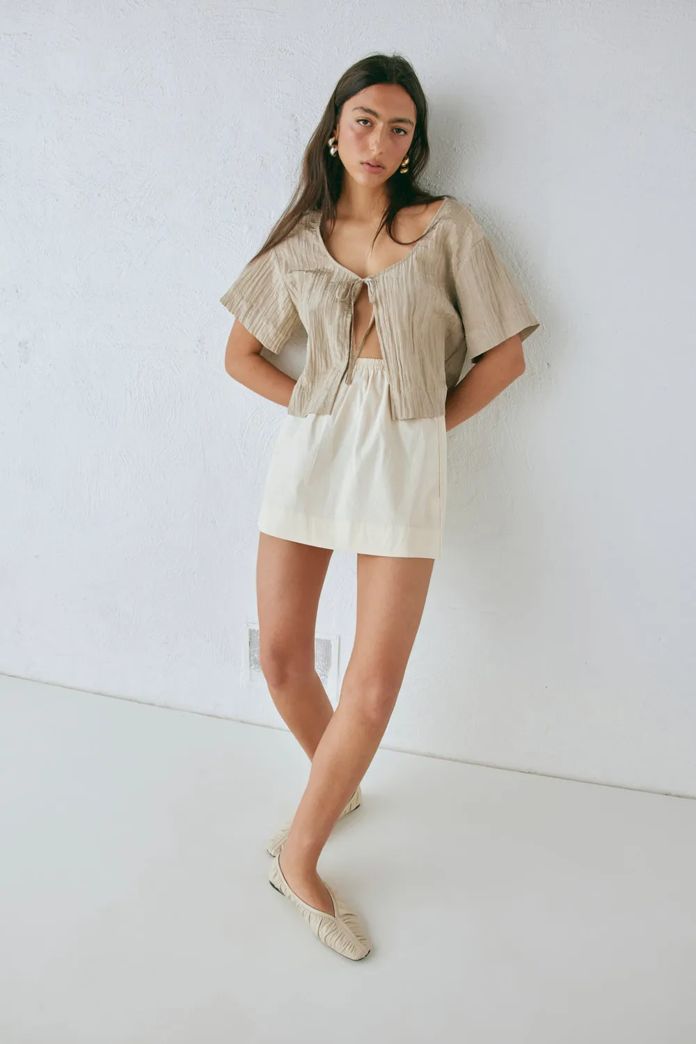 Elka Mini Skirt Cream