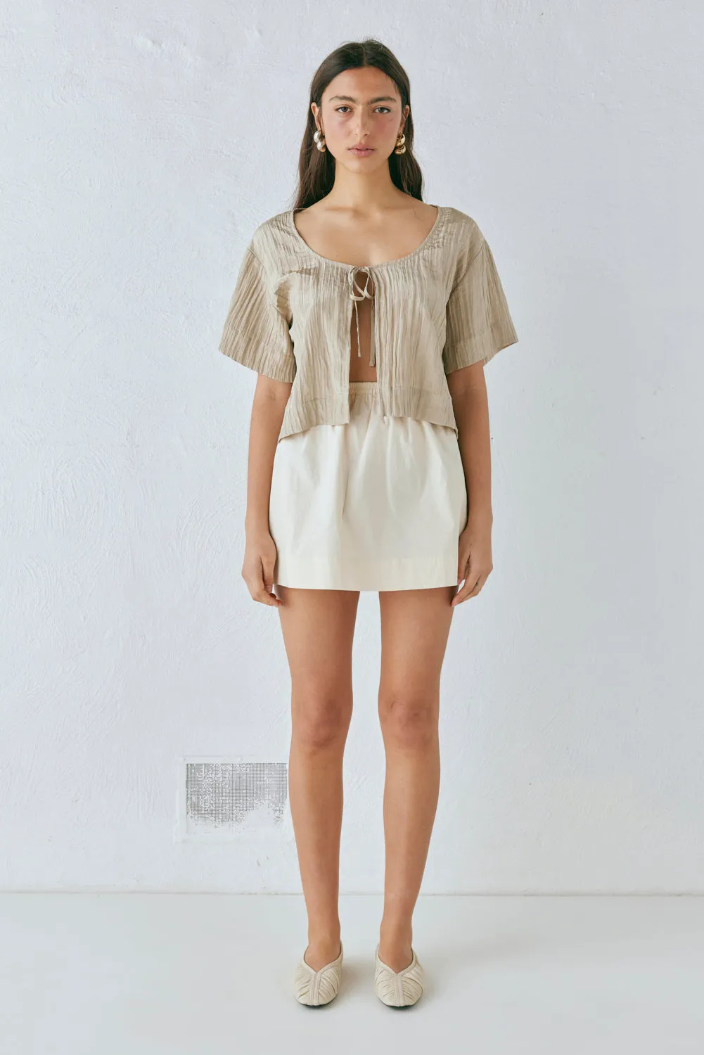 Elka Mini Skirt Cream