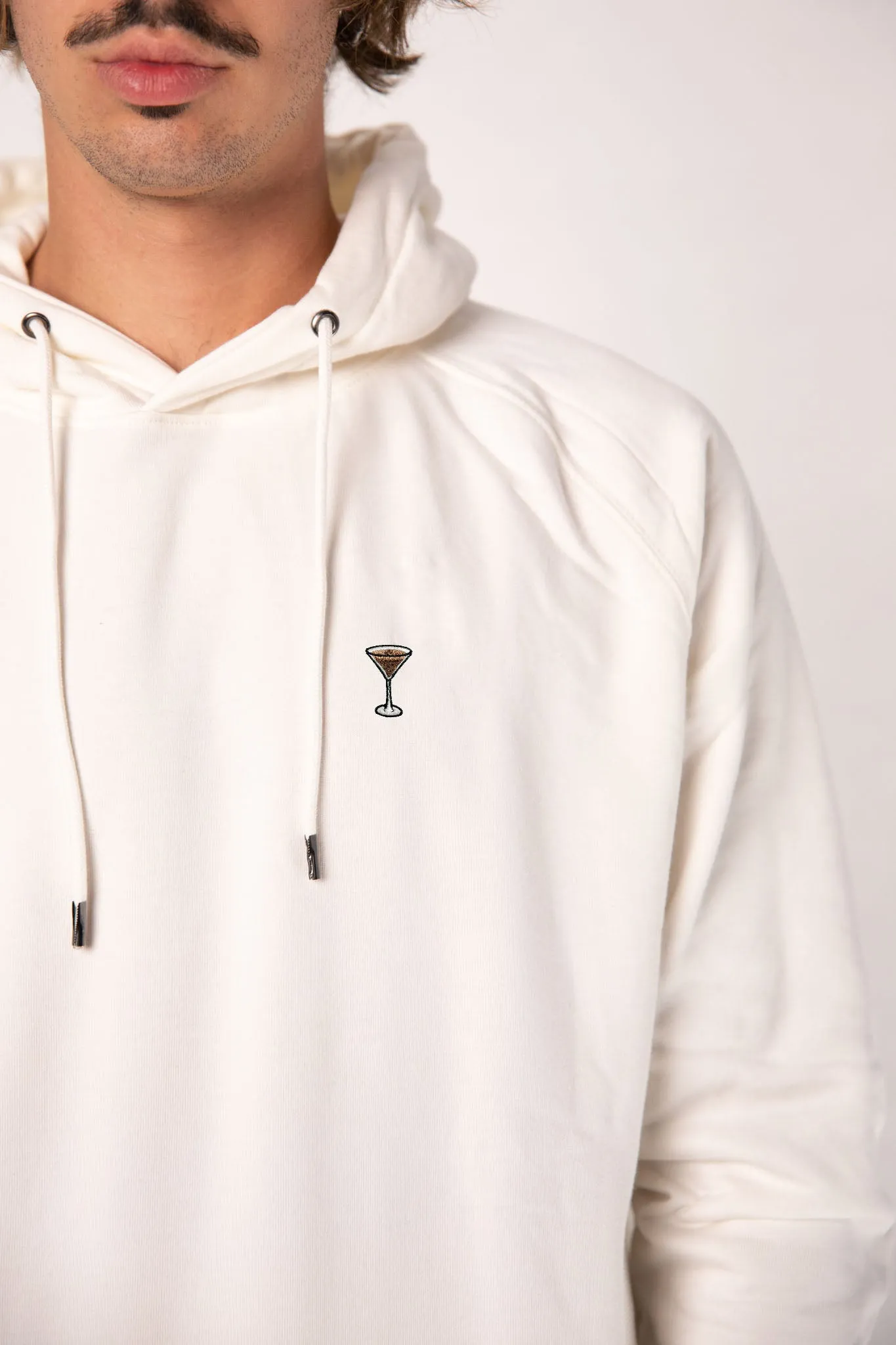 Espresso Martini | Bestickter Bio-Baumwoll Männer Hoodie