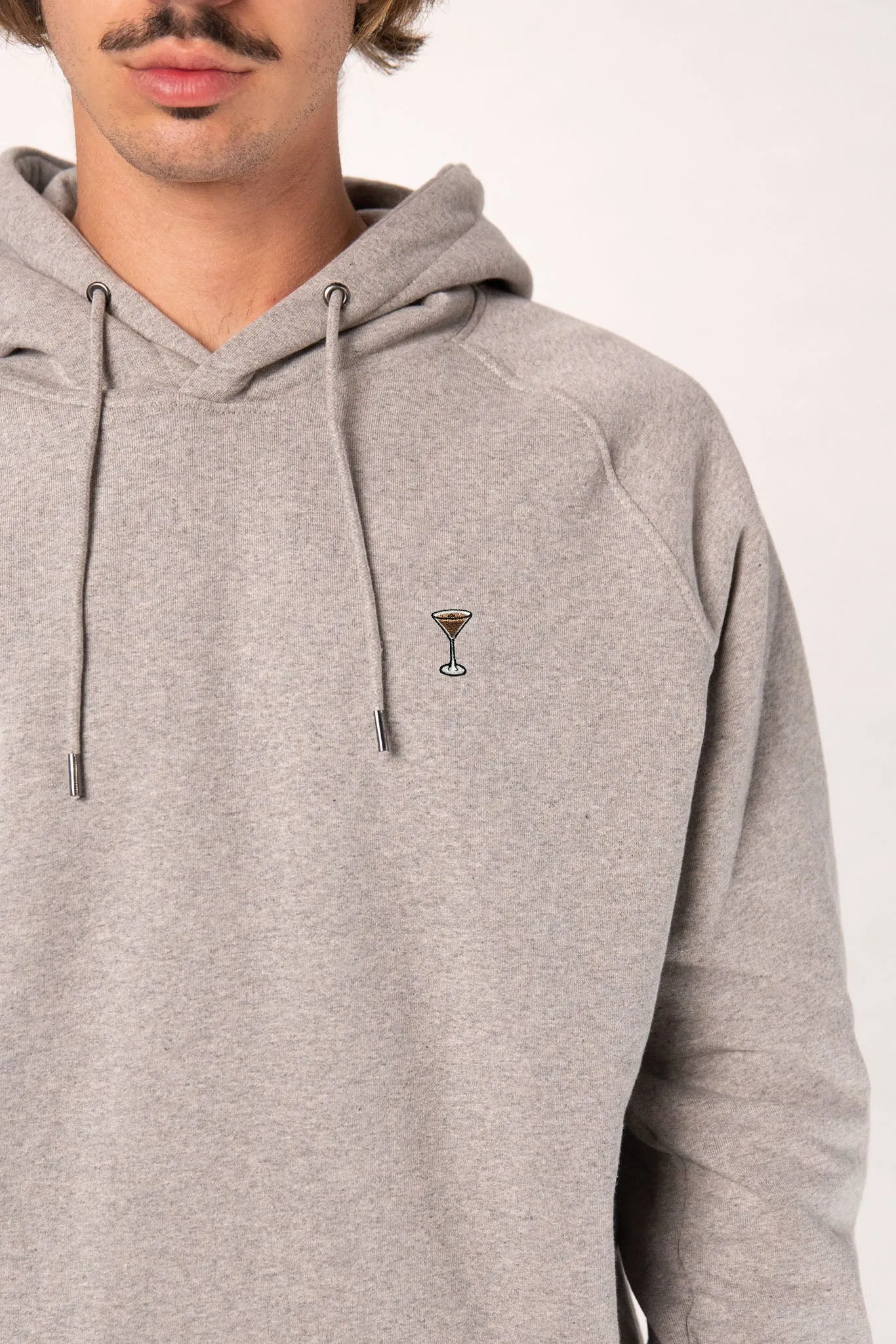 Espresso Martini | Bestickter Bio-Baumwoll Männer Hoodie