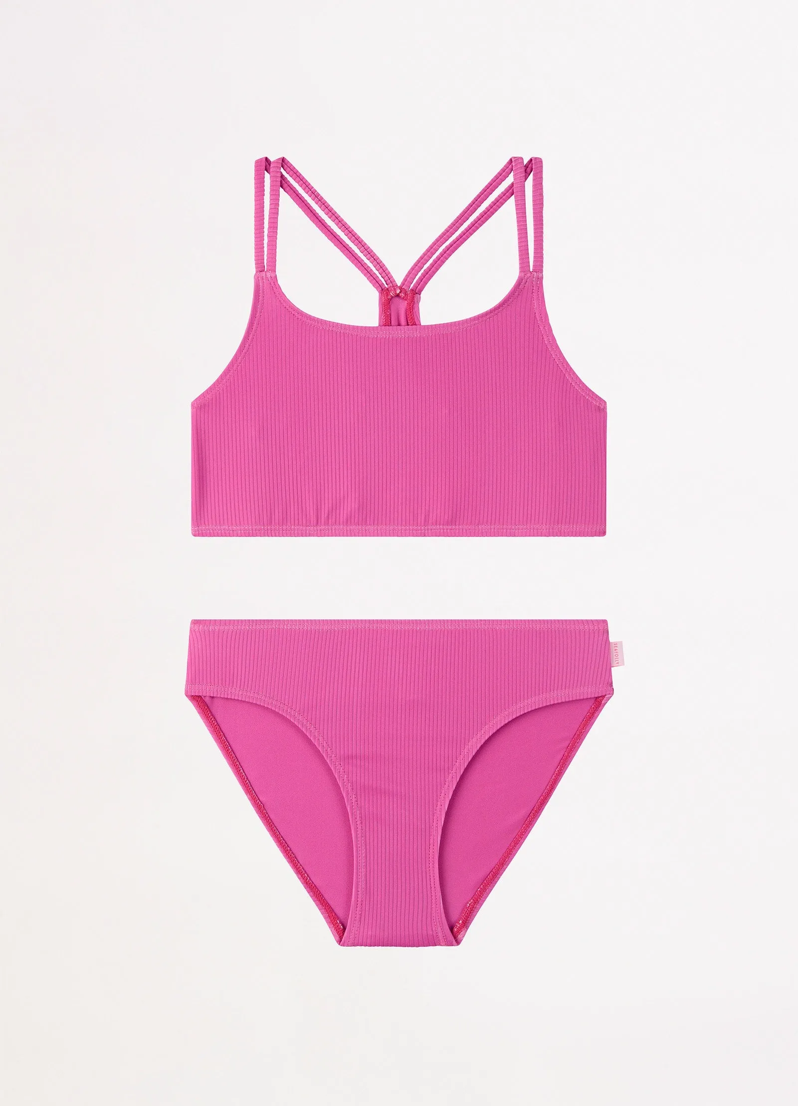 Essential Girls Multi Strap Bikini - Pink