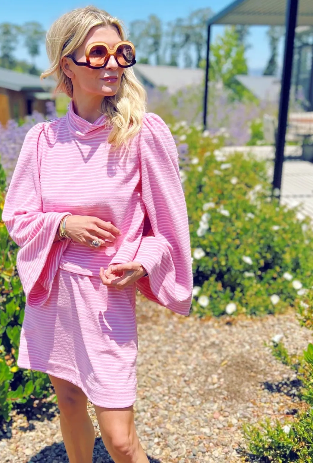 Everyday MINI Skirt - Pink Terry Cloth