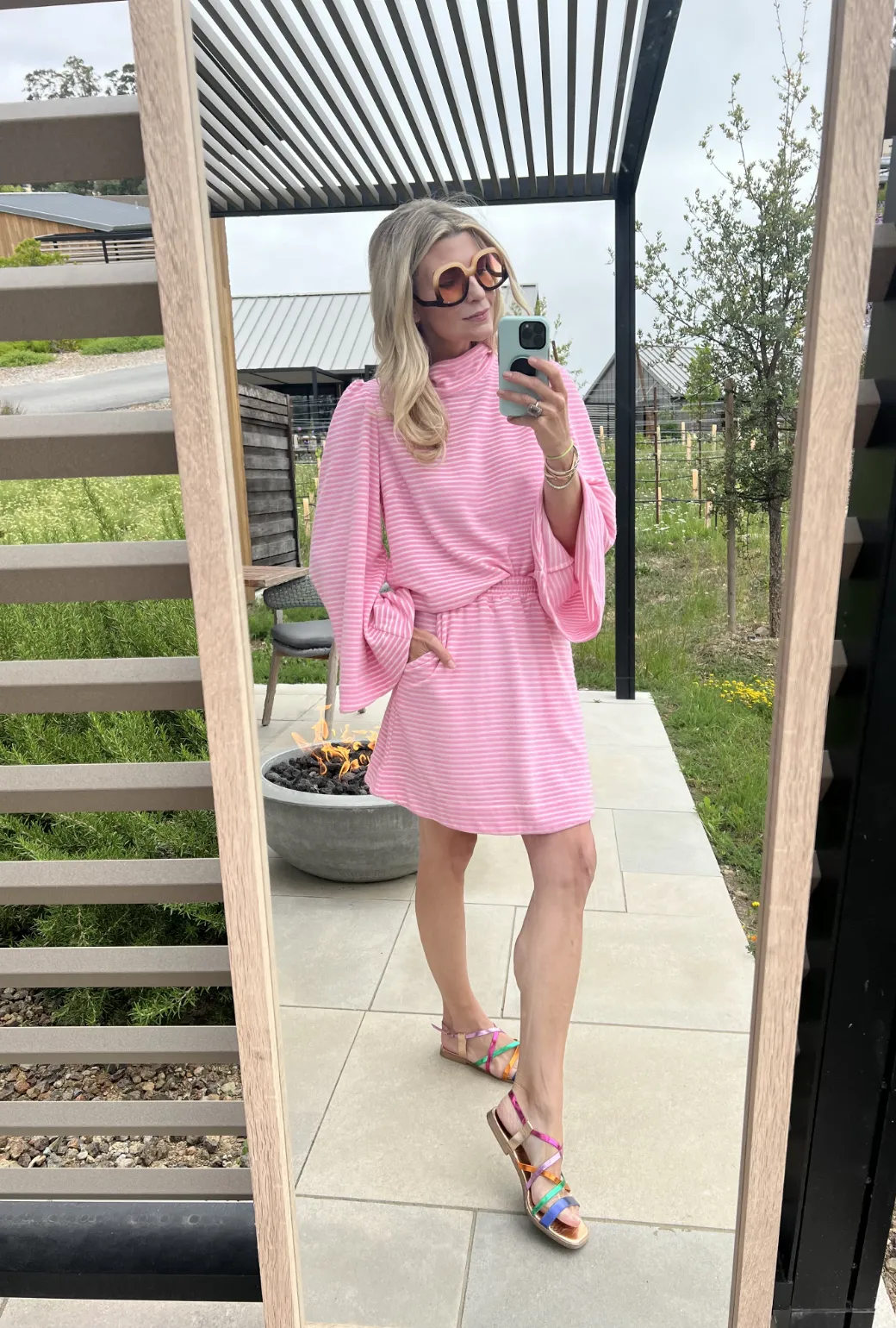 Everyday MINI Skirt - Pink Terry Cloth