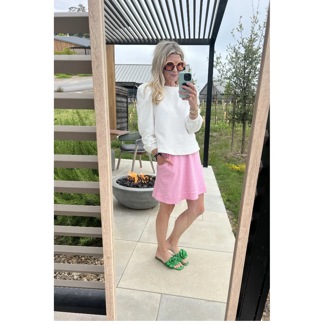 Everyday MINI Skirt - Pink Terry Cloth