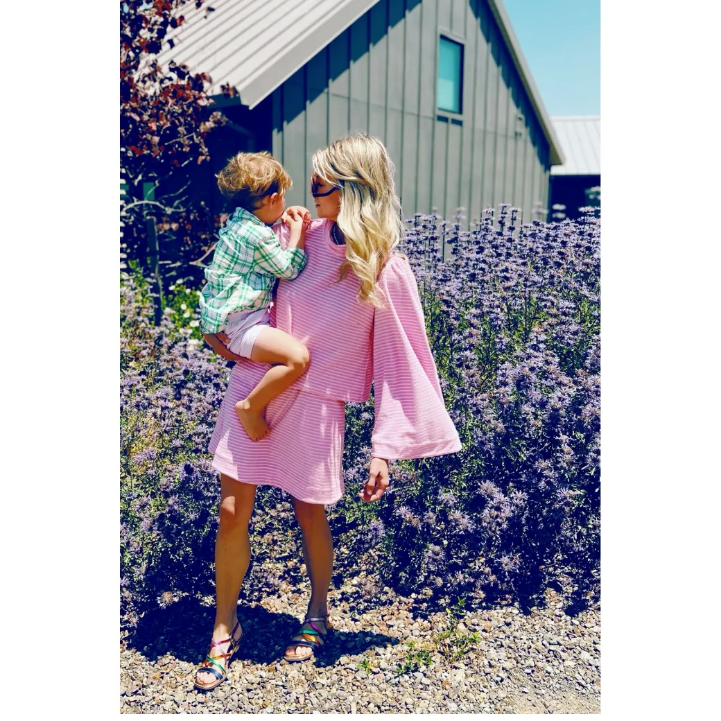 Everyday MINI Skirt - Pink Terry Cloth