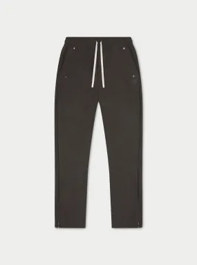 EYELET DETAIL STRAIGHT LEG JOGGER - CHARCOAL