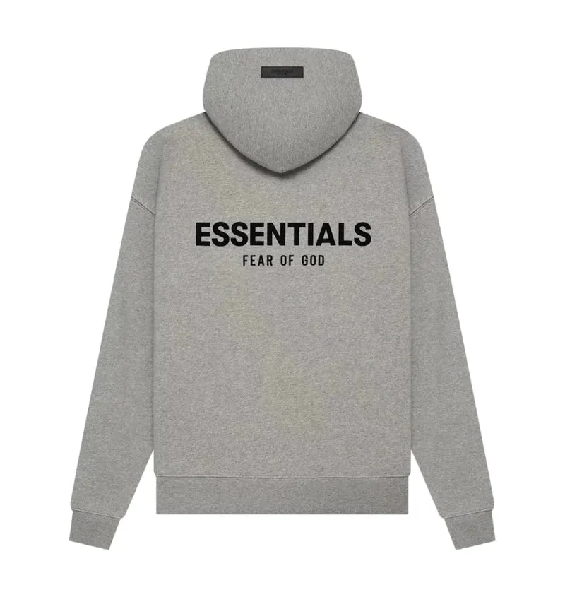 Essentials Dark Heather Oatmeal Hoodie by Fear of God - High-Quality, Comfortable & Stylish