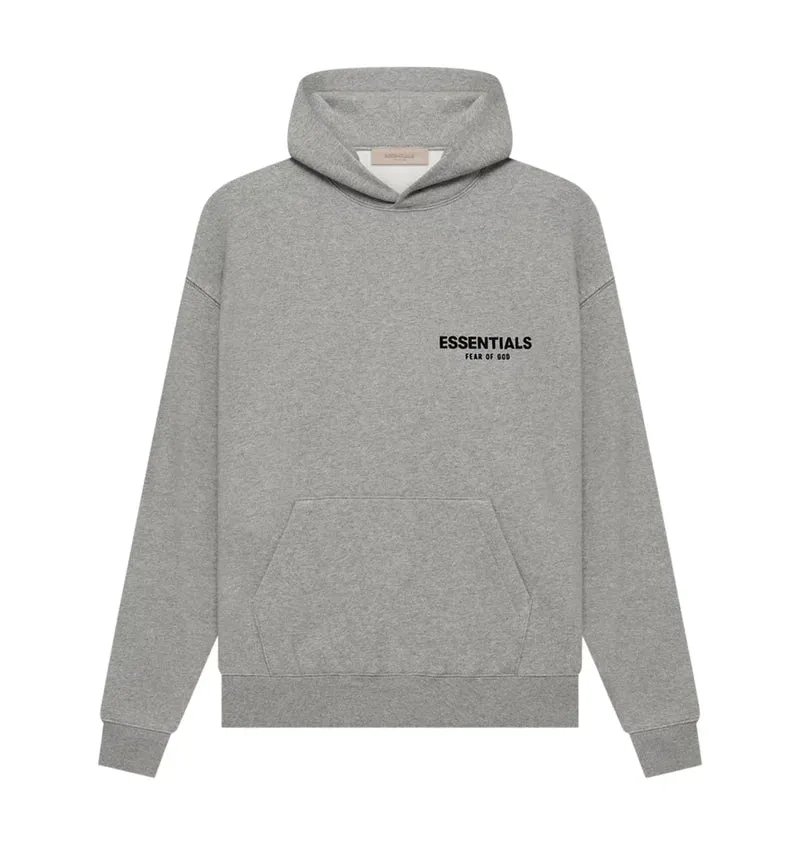 Essentials Dark Heather Oatmeal Hoodie by Fear of God - High-Quality, Comfortable & Stylish