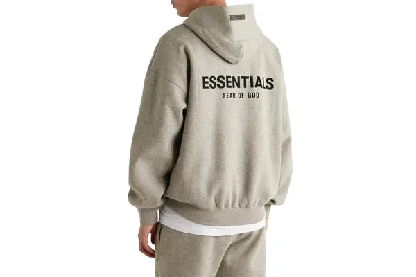 Essentials Dark Heather Oatmeal Hoodie by Fear of God - High-Quality, Comfortable & Stylish
