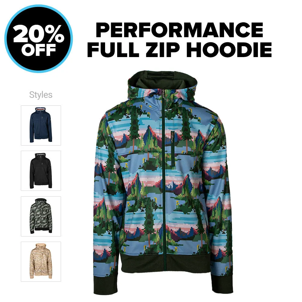 Full Zip Performance Hoodie 20% OFF