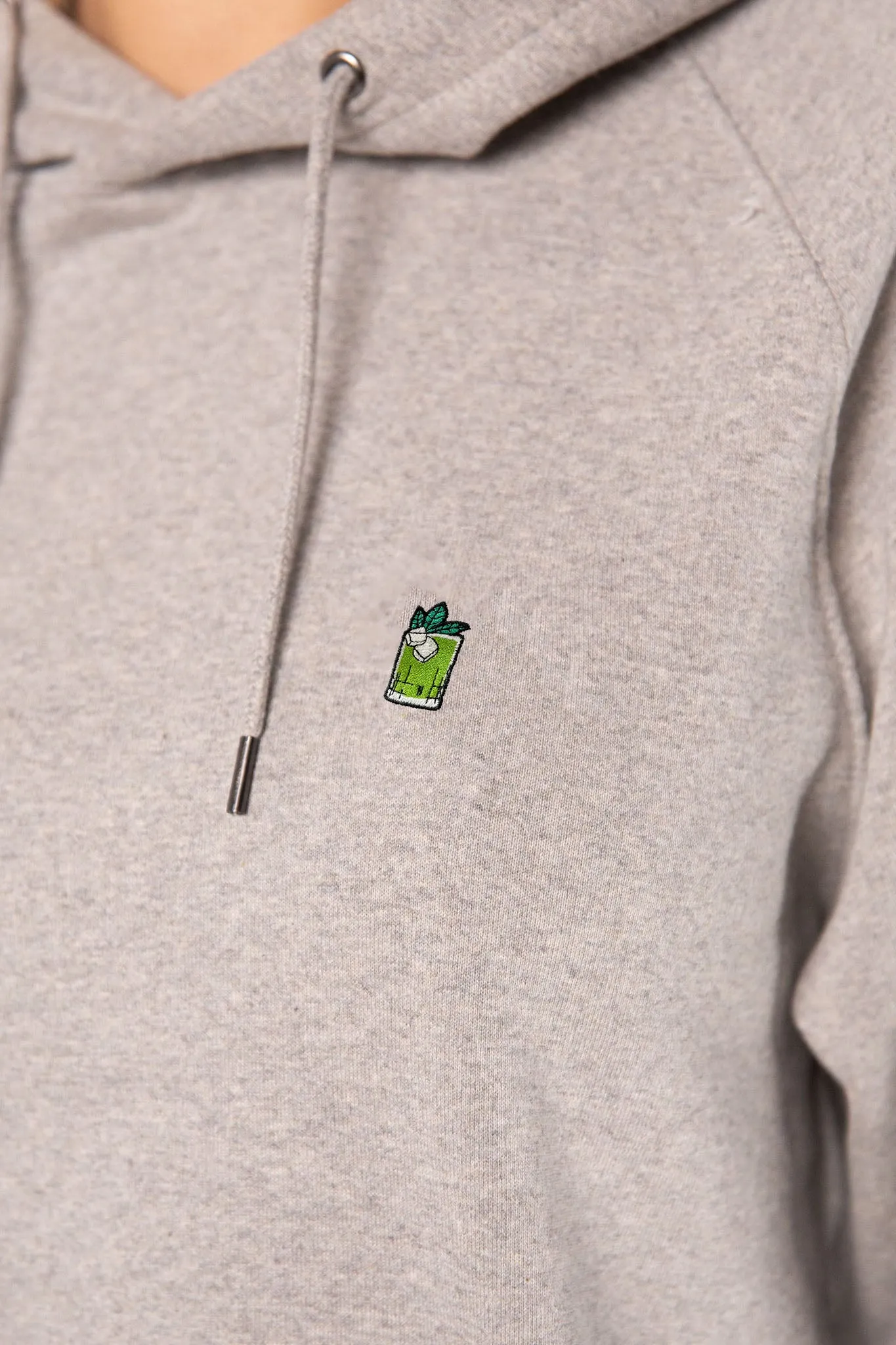 Gin Basil Smash | Bestickter Bio-Baumwoll Frauen Hoodie