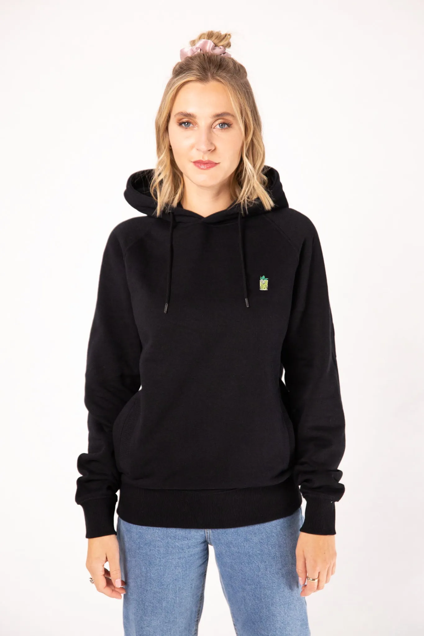 Gin Basil Smash | Bestickter Bio-Baumwoll Frauen Hoodie