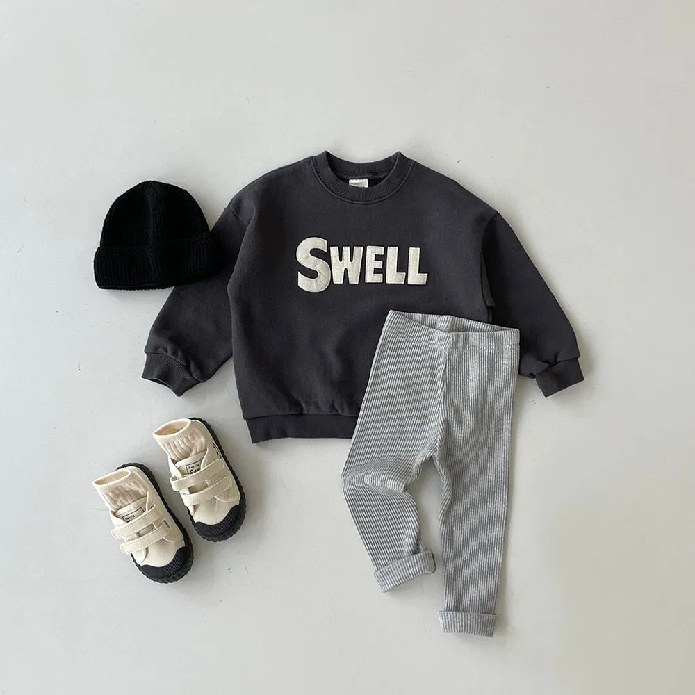 Grey Sweatshirt and Joggers Set