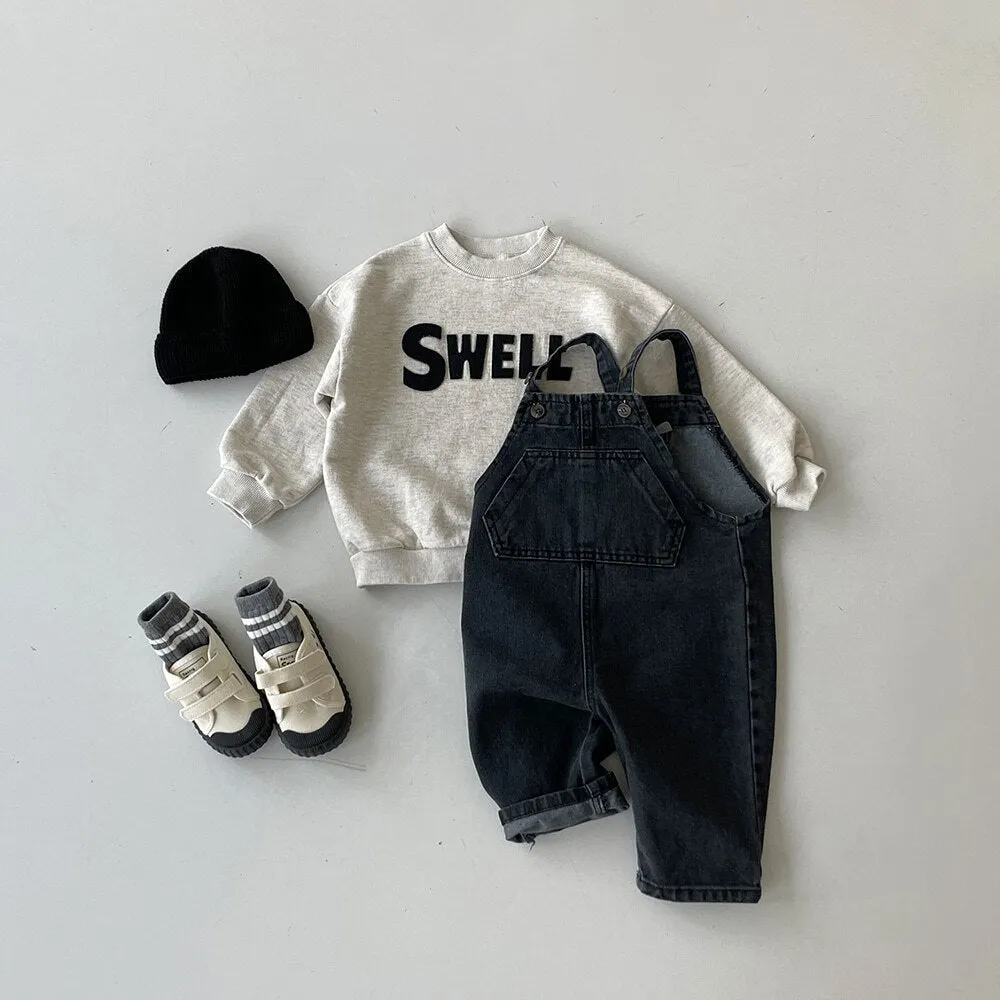 Grey Sweatshirt and Joggers Set