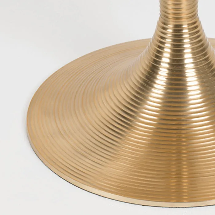 Hypnotising Round Coffee Table Gold