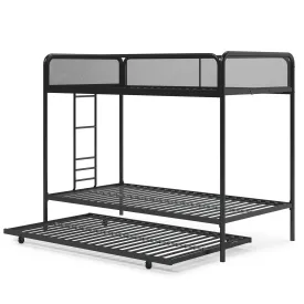 Isaiah Metal Bunk Bed with Trundle