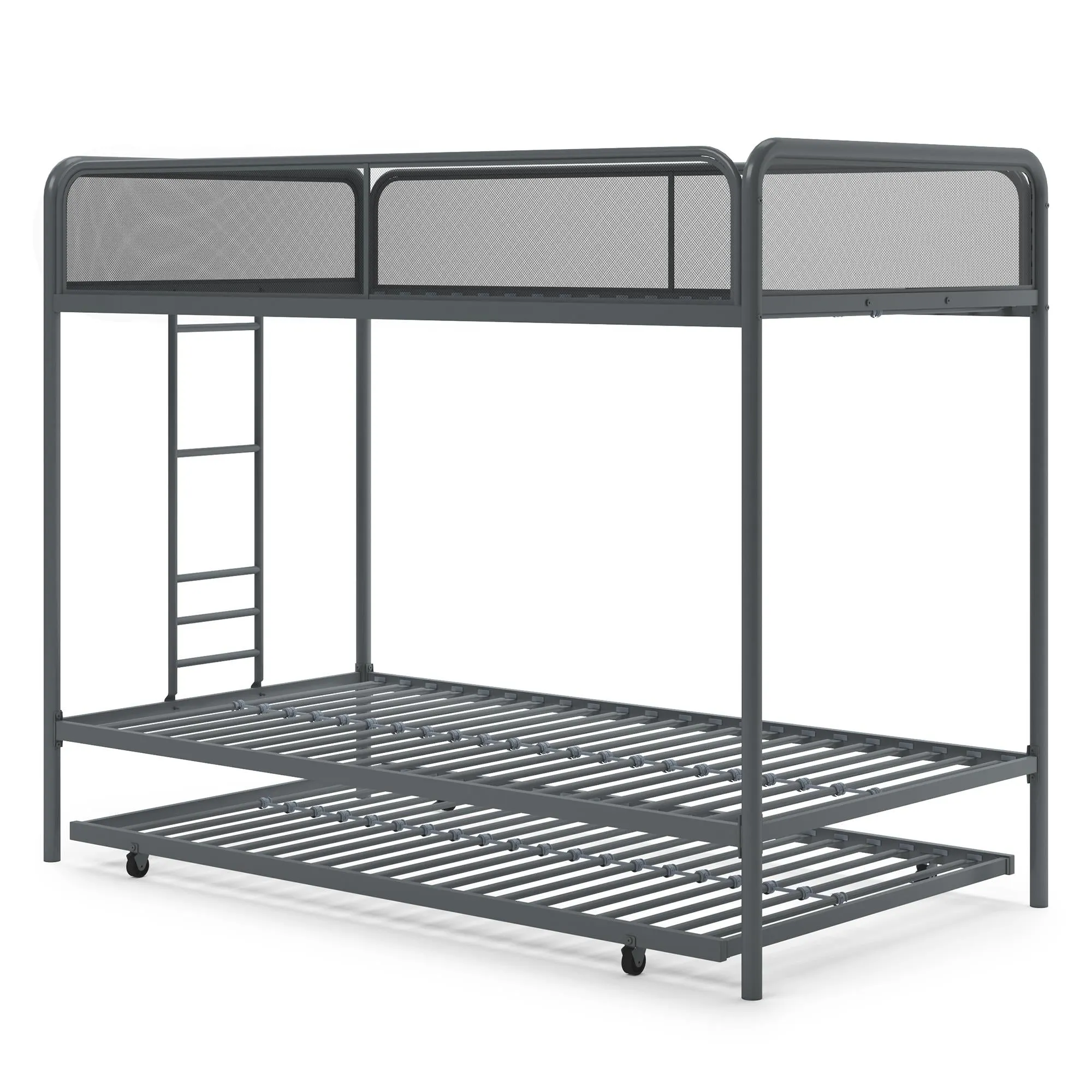 Isaiah Metal Bunk Bed with Trundle