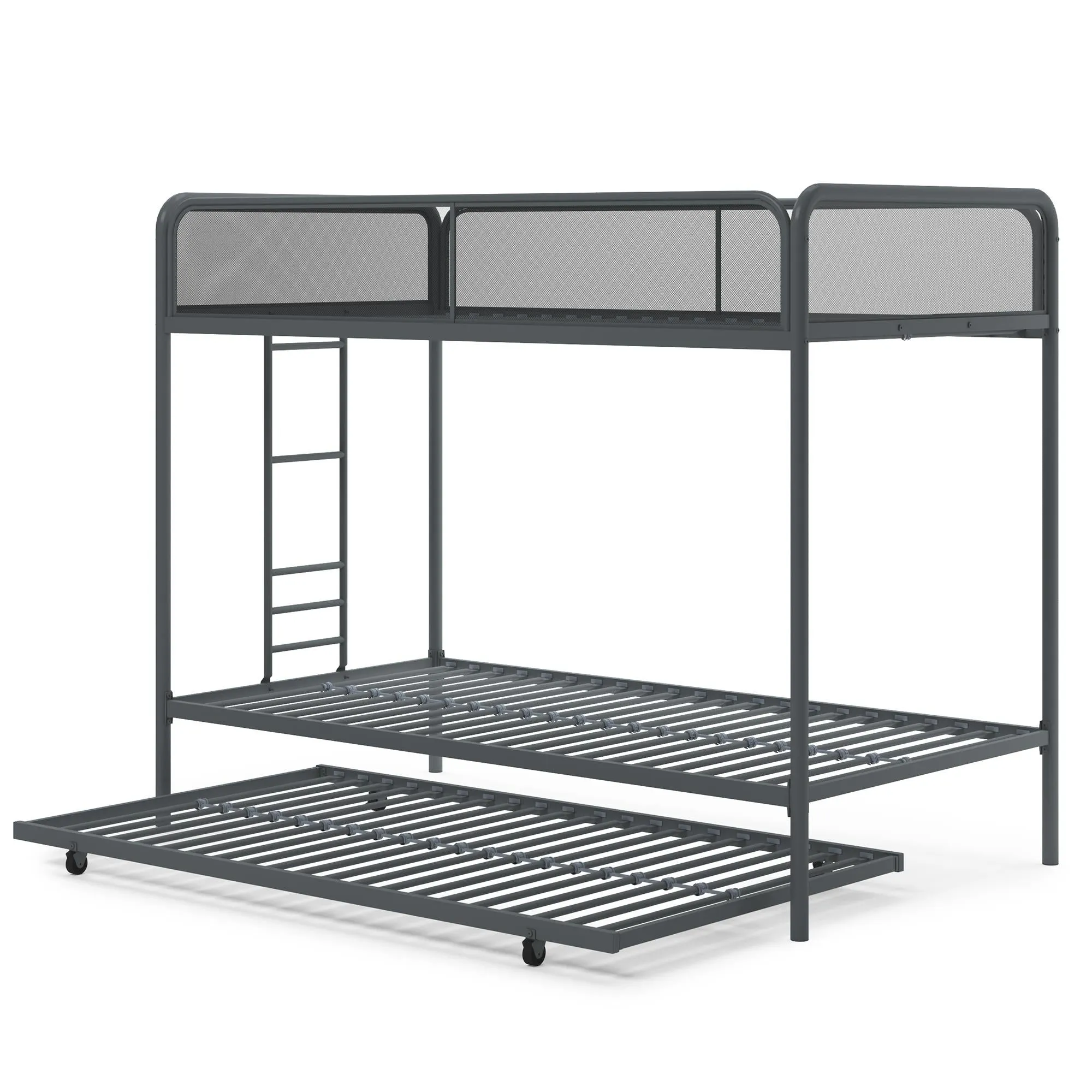 Isaiah Metal Bunk Bed with Trundle