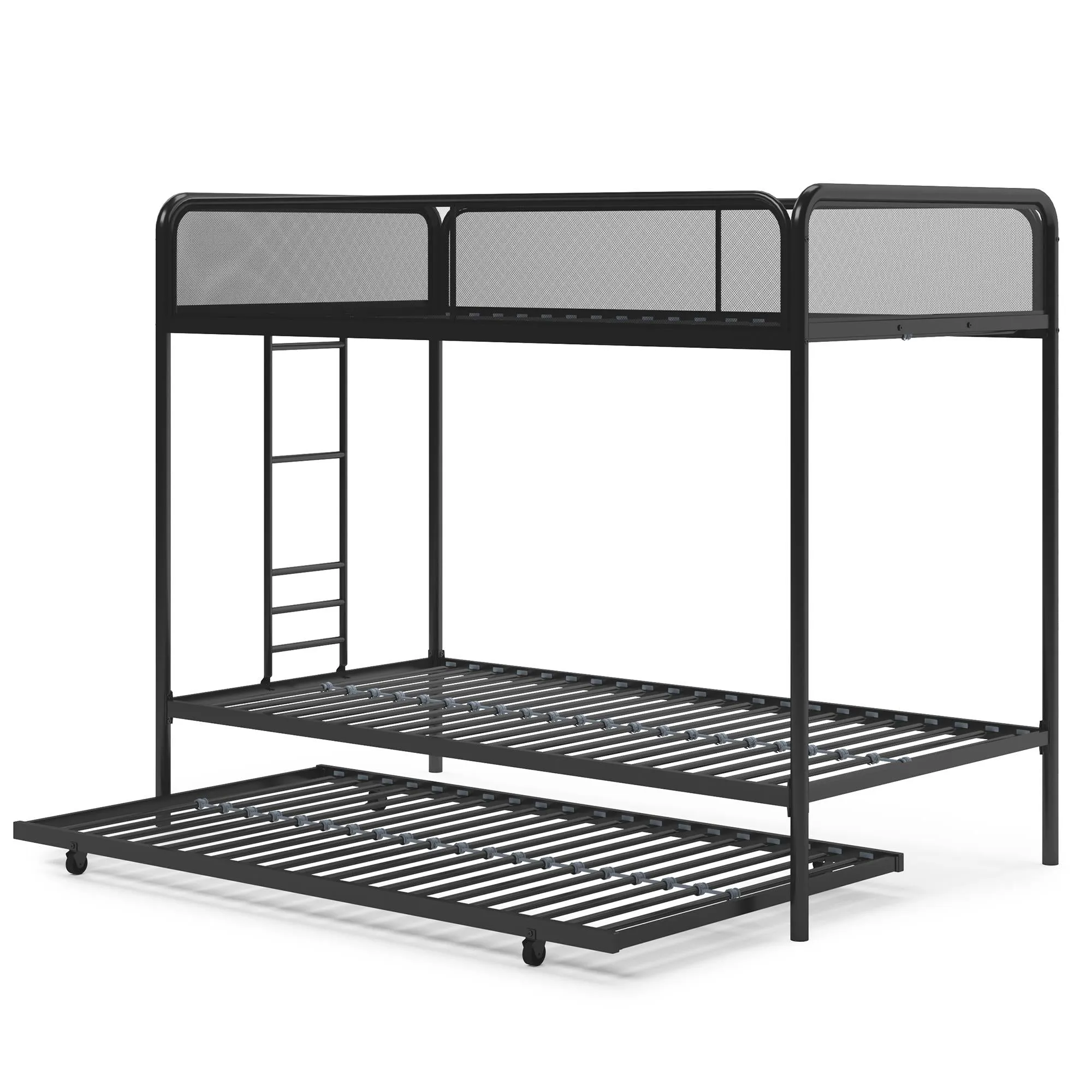 Isaiah Metal Bunk Bed with Trundle