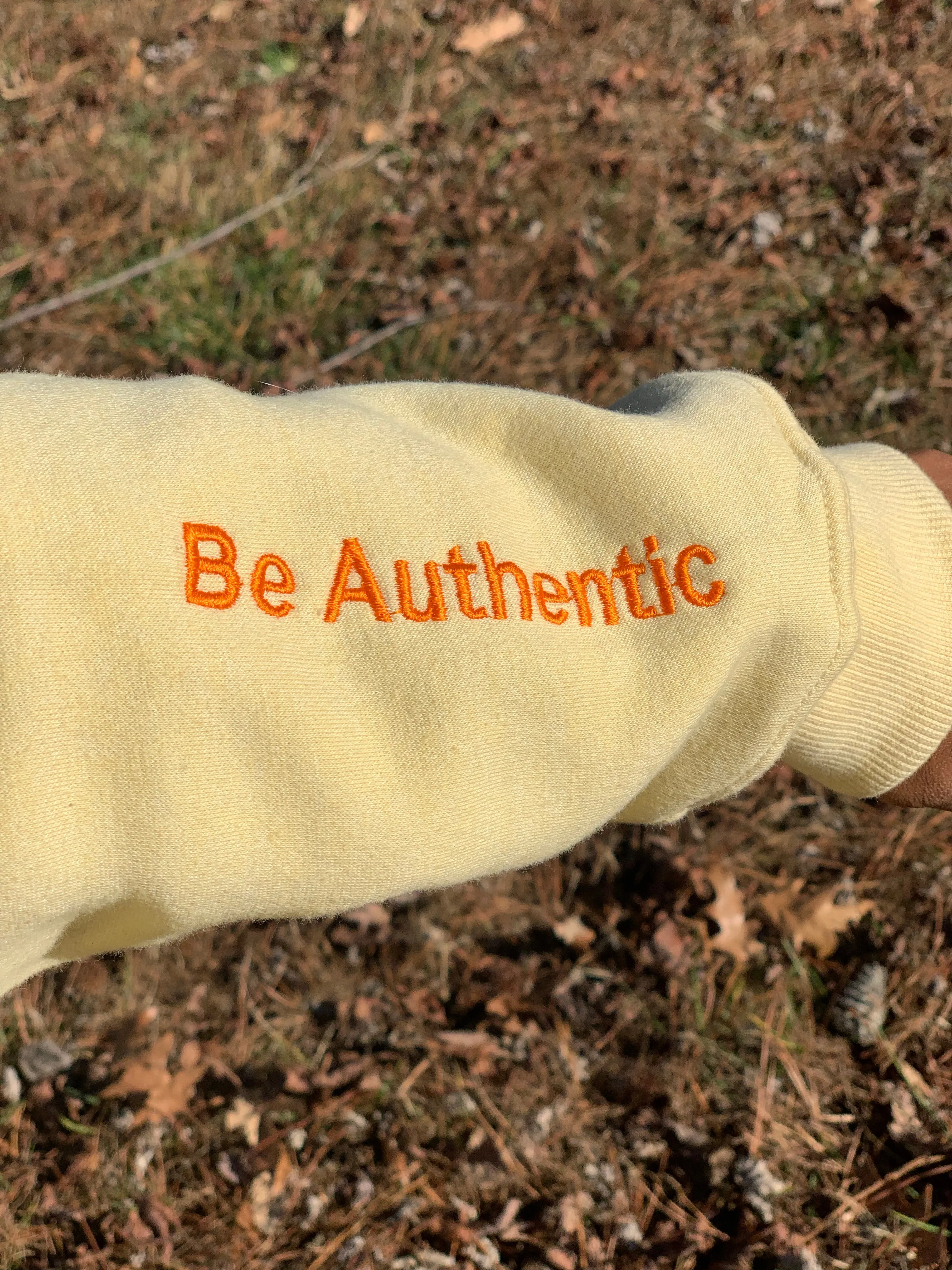 JBU Cream Embroidered Hoodie
