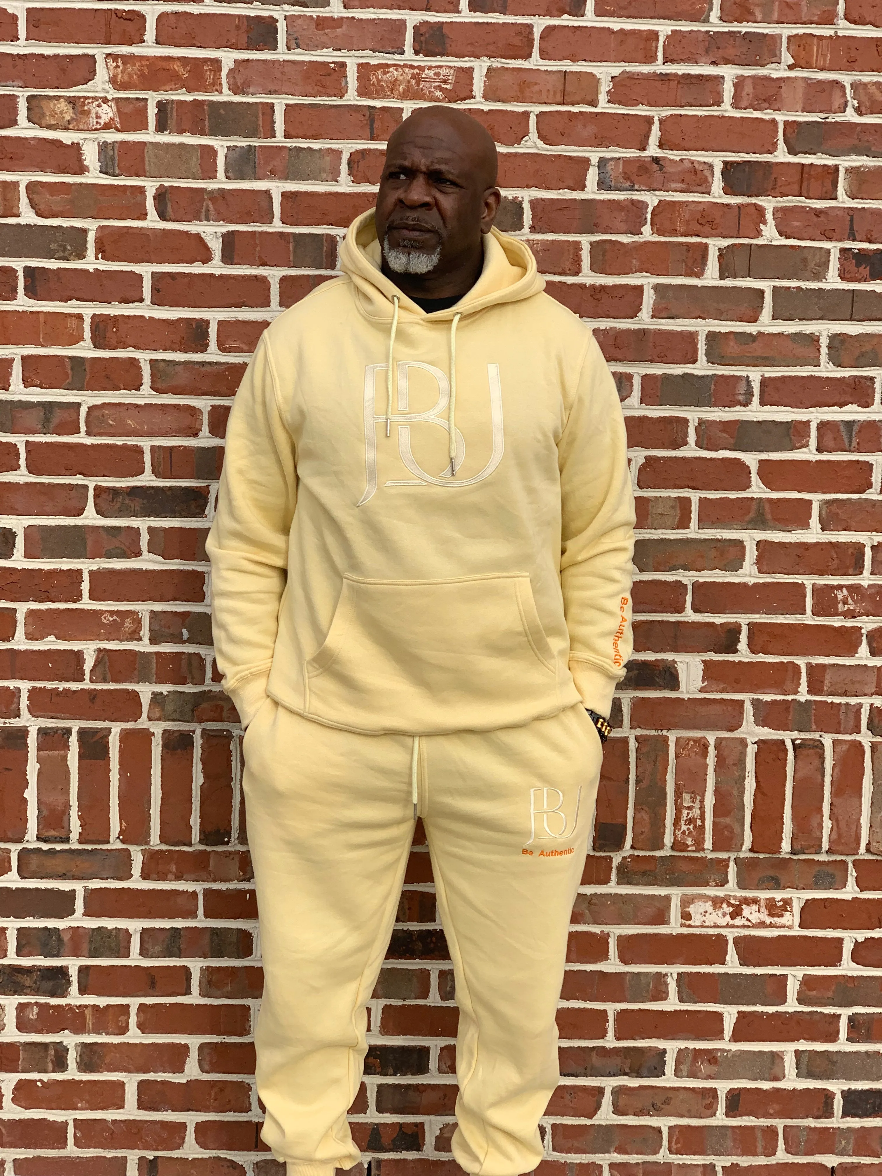 JBU Cream Embroidered Hoodie
