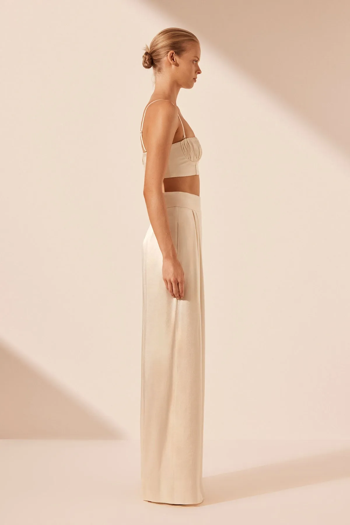 LA LUNE TUXEDO TROUSER - CREAM