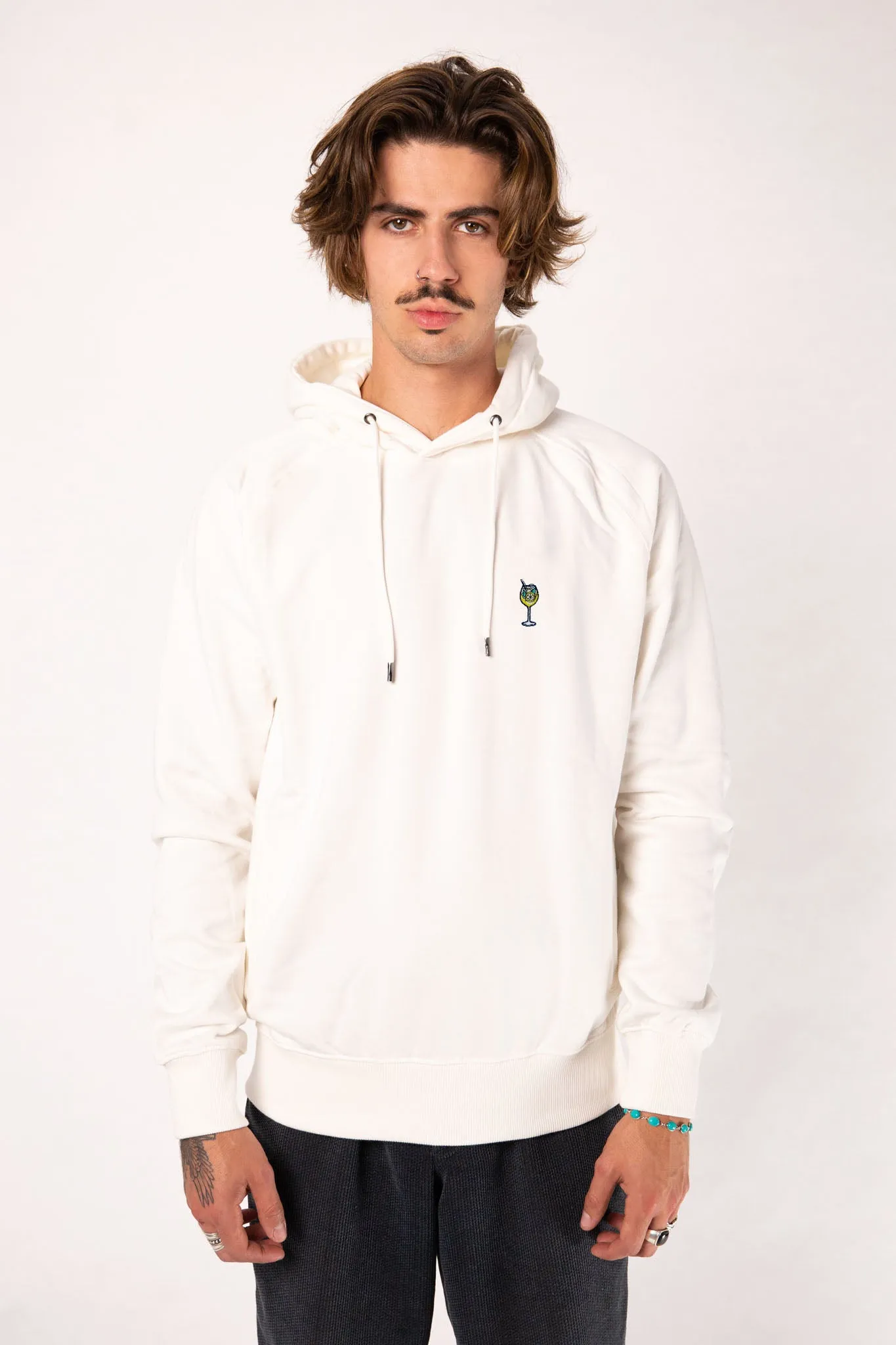 Limoncello Spritz  | Bestickter Bio-Baumwoll Männer Hoodie