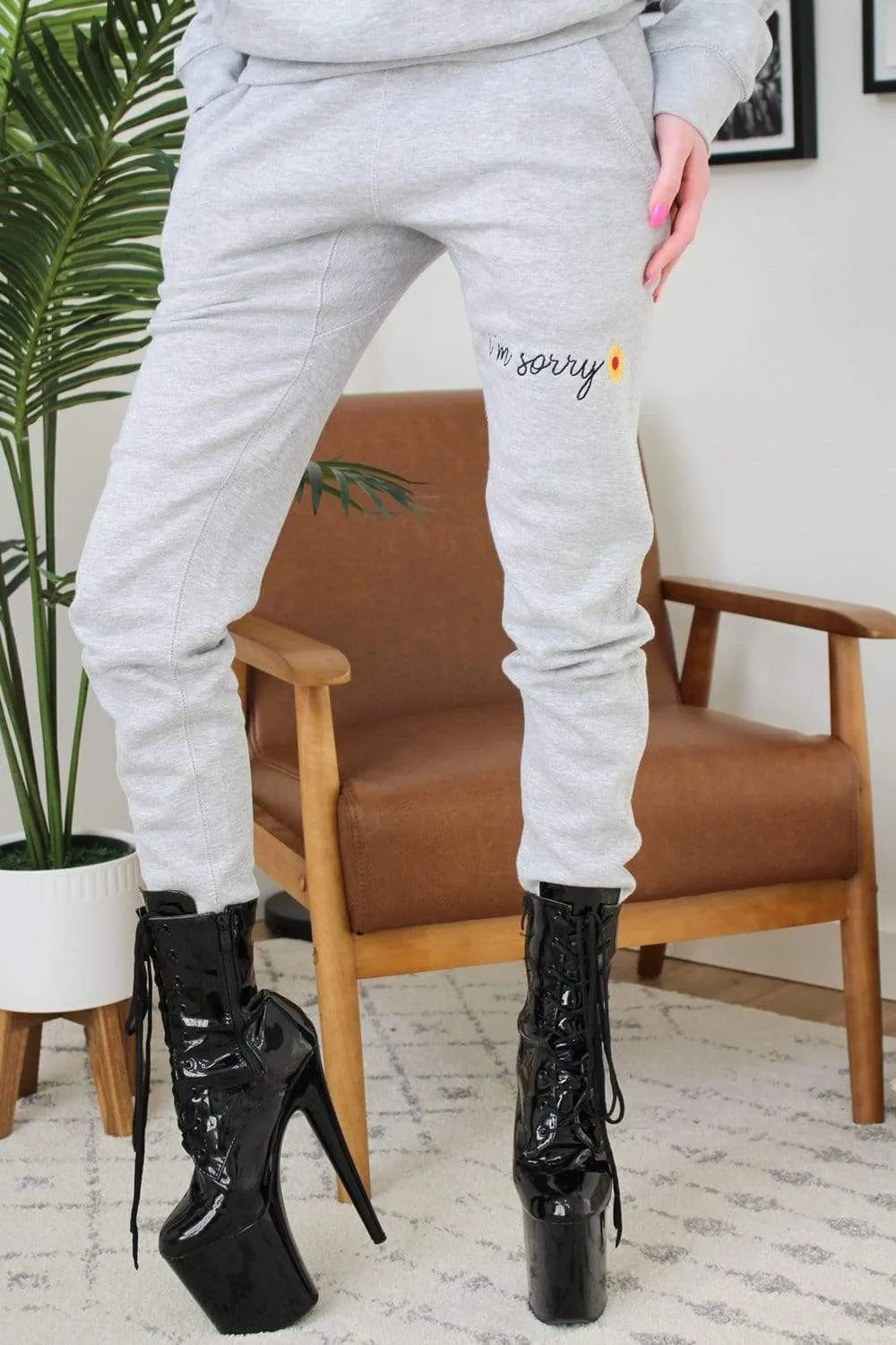 Mia Maples Signature 'I'm Sorry' Joggers