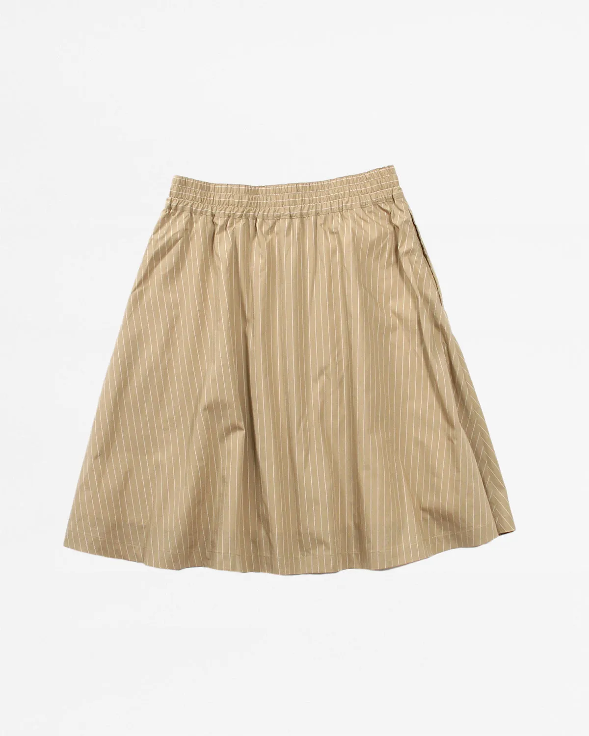 Mini Stripe Skirt - Beige W