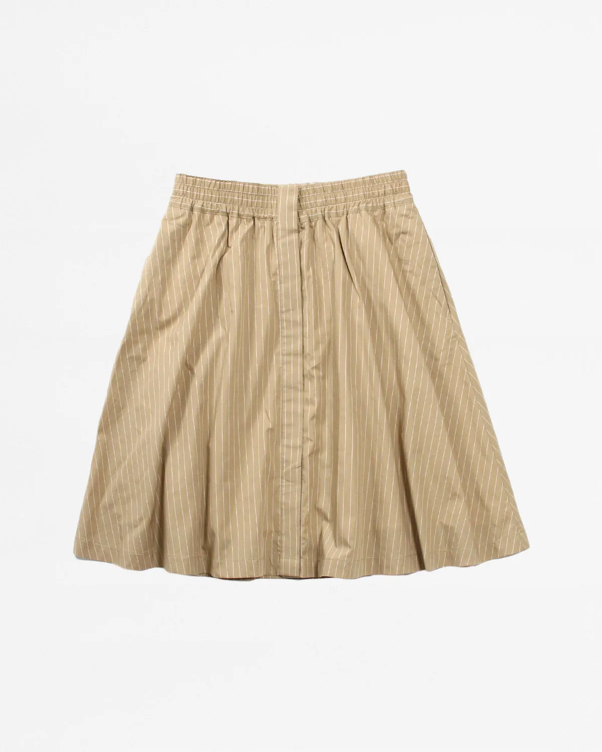 Mini Stripe Skirt - Beige W
