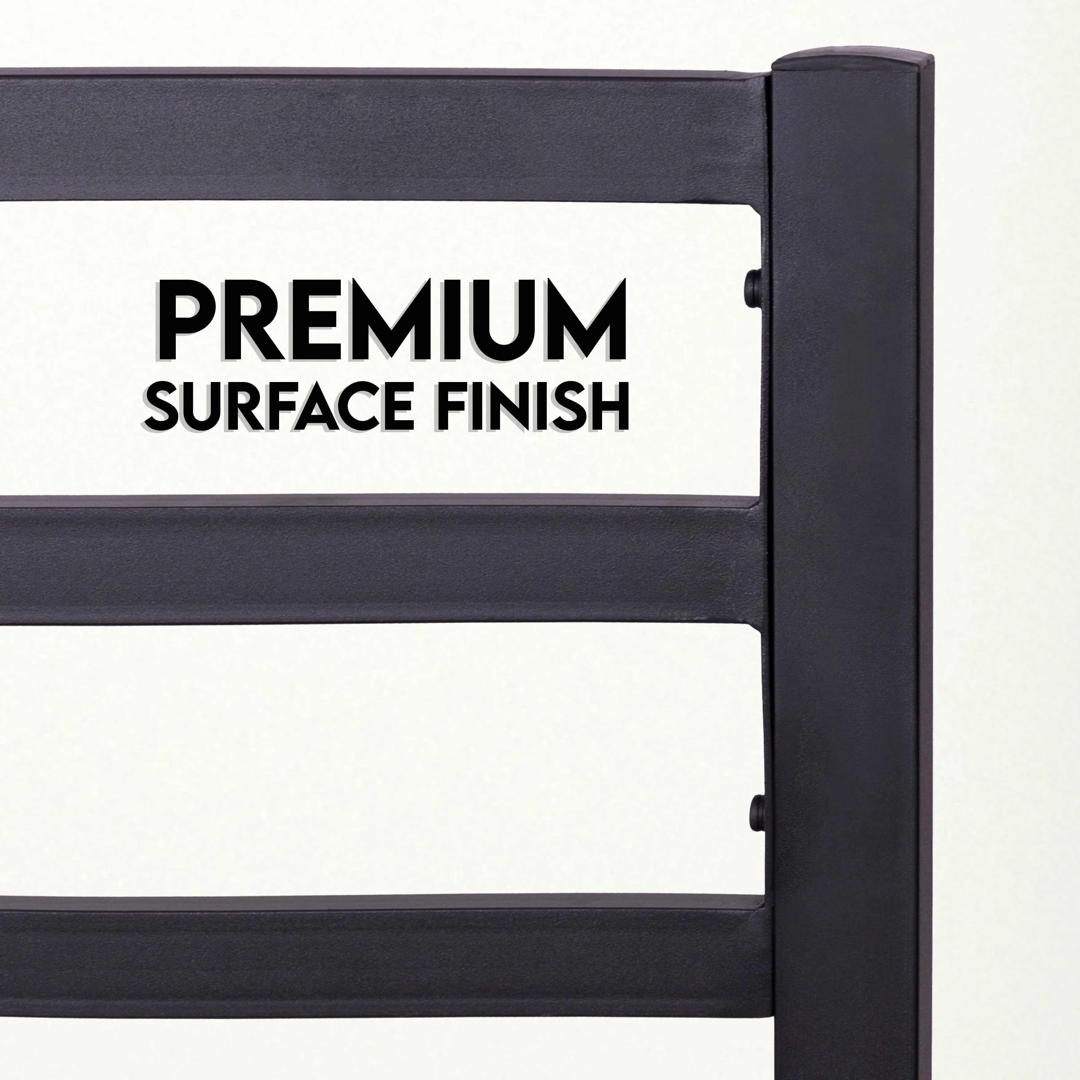 Modern Bed - Black, Metal Bed Frame