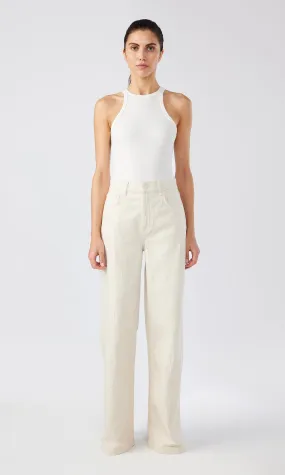Ms. Fonda High Rise Wide Leg - Off White