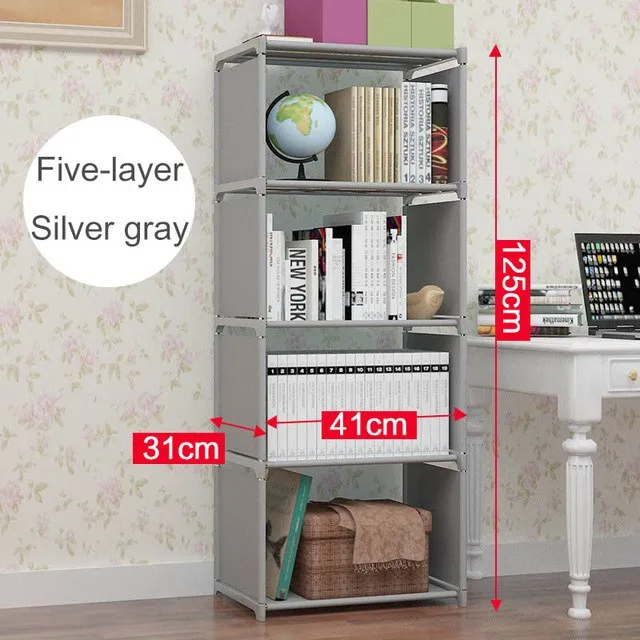 Multifunctional simple bookshelf