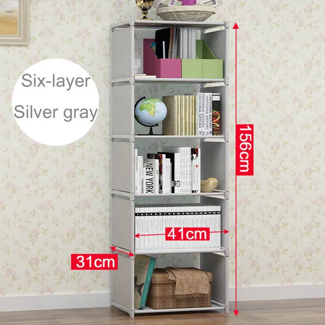 Multifunctional simple bookshelf