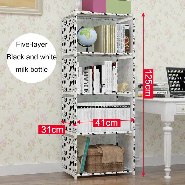 Multifunctional simple bookshelf