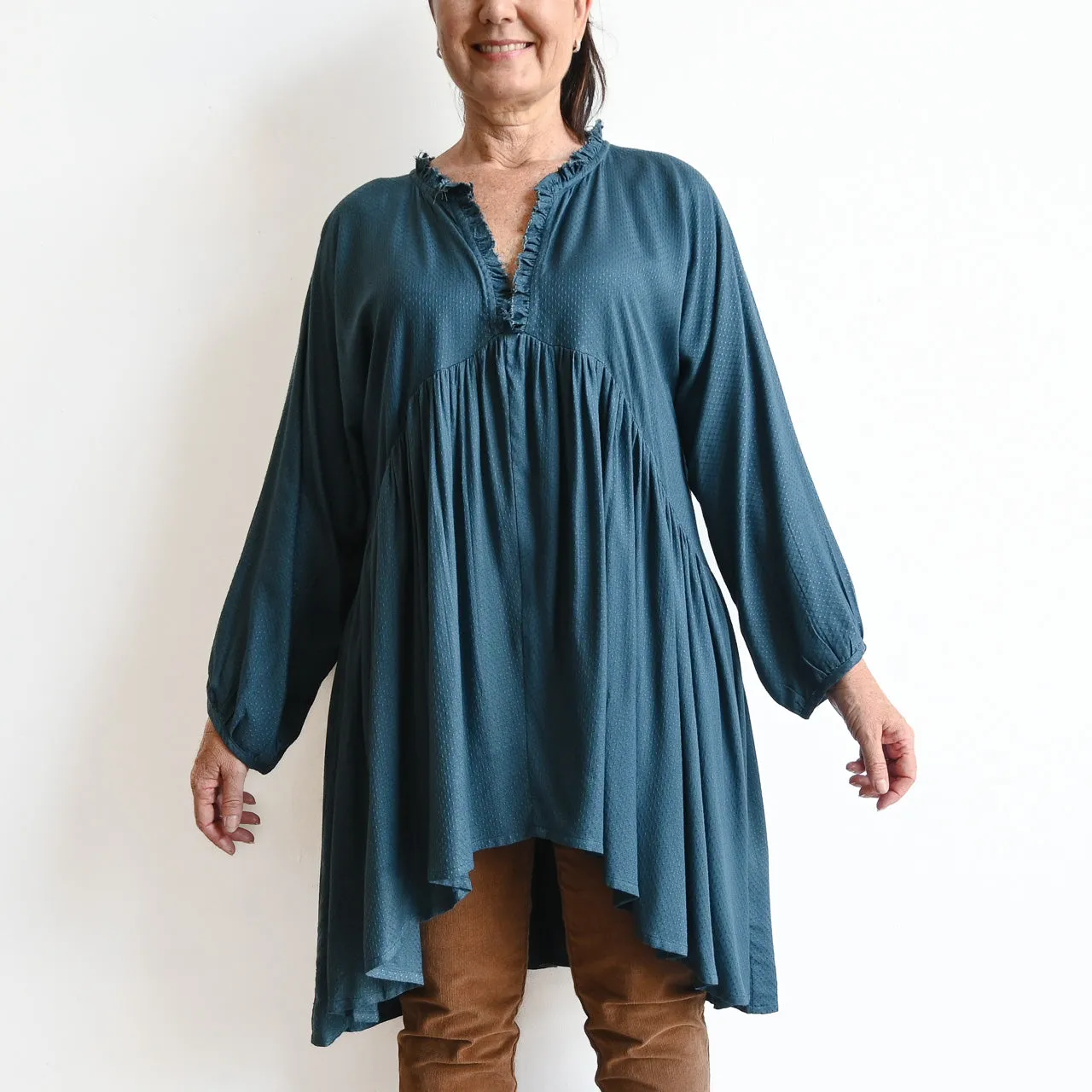 Peak-Hem Tunic Top by Escape - 3239