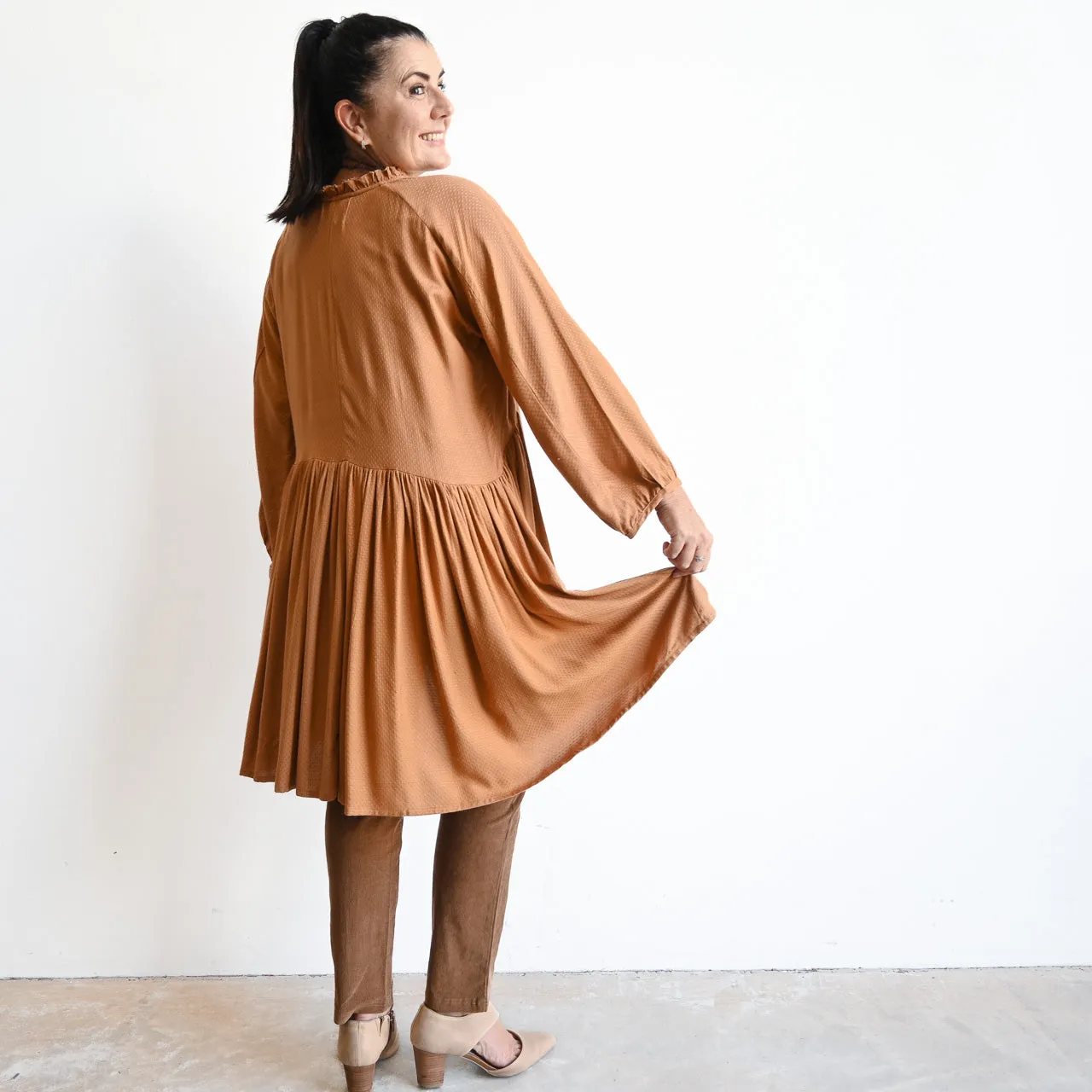 Peak-Hem Tunic Top by Escape - 3239