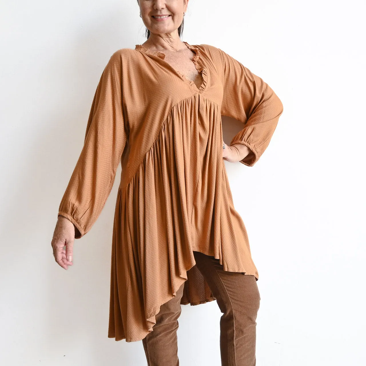 Peak-Hem Tunic Top by Escape - 3239
