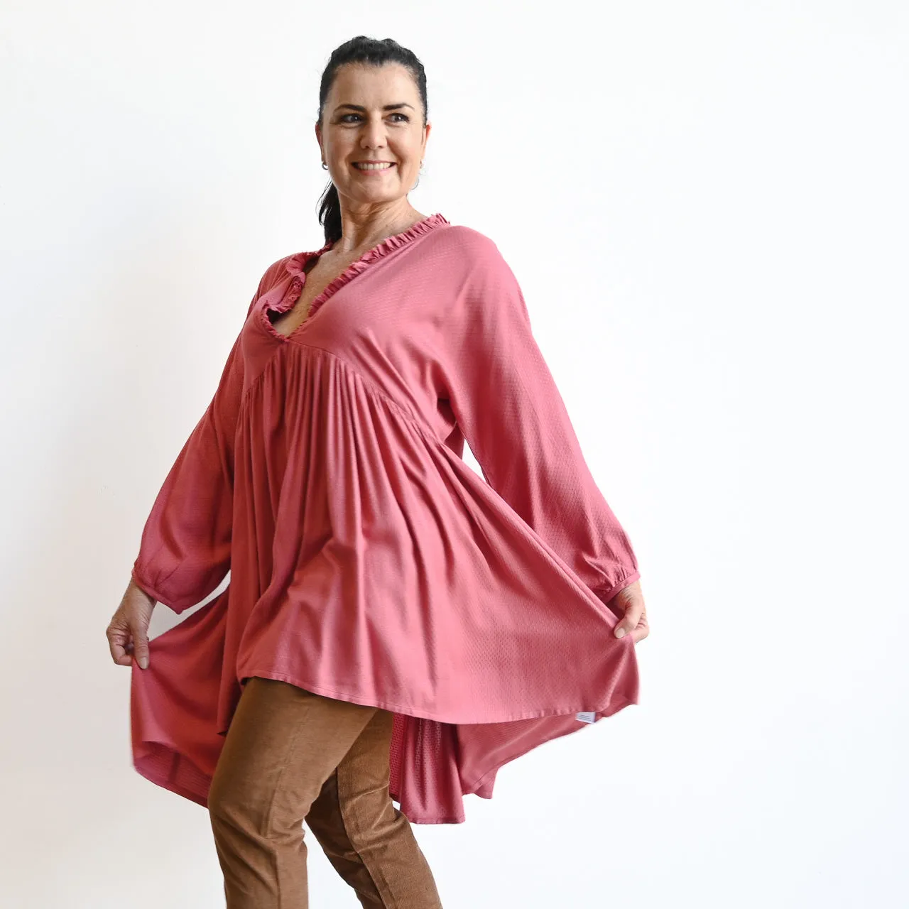 Peak-Hem Tunic Top by Escape - 3239