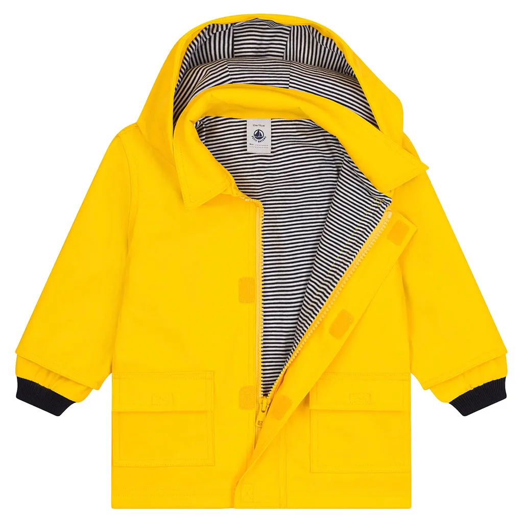 Petit Bateau Baby Iconic Raincoat Yellow