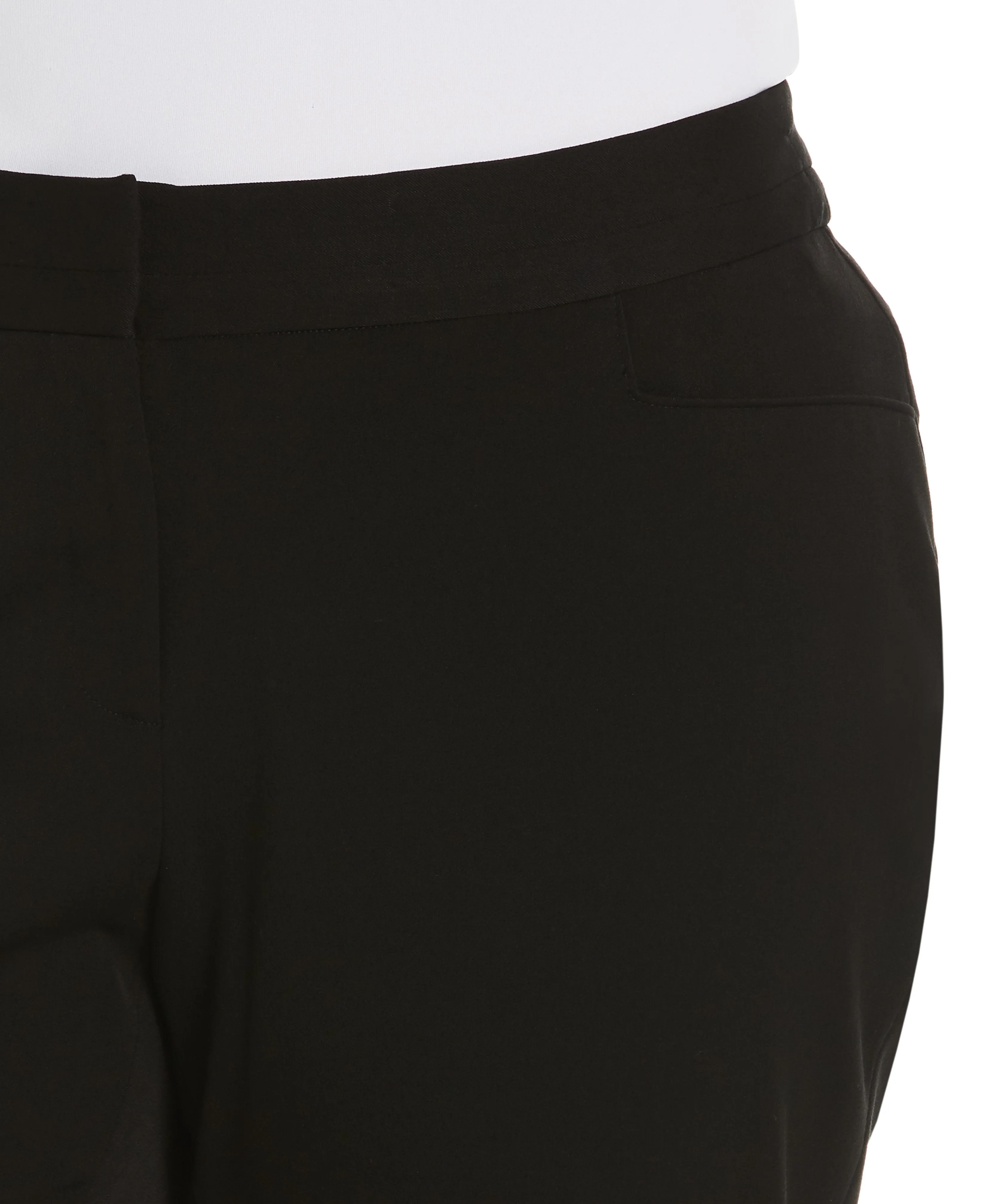 Plus Size Slim Leg Stretch Gabardine Pant - Curvy Fit