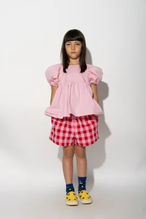 RED AND PINK GINGHAM BOXER SHORTS