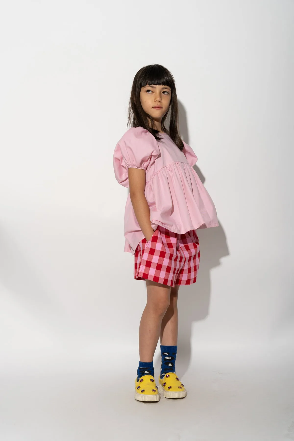 RED AND PINK GINGHAM BOXER SHORTS