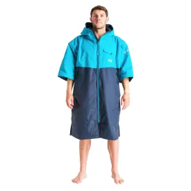Robie Dry Series Recycled Short Sleeve Changing Robe - India lnk/Blue Atoll