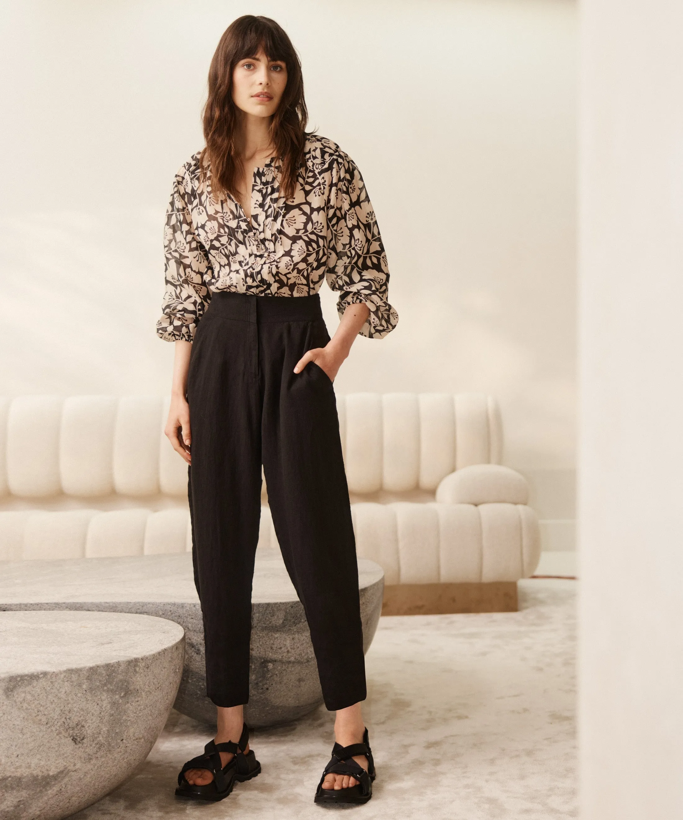 Rocco Linen Pant_Black