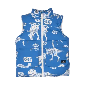 Rock Your Baby Hello Dino Sherpa Lined Padded Vest