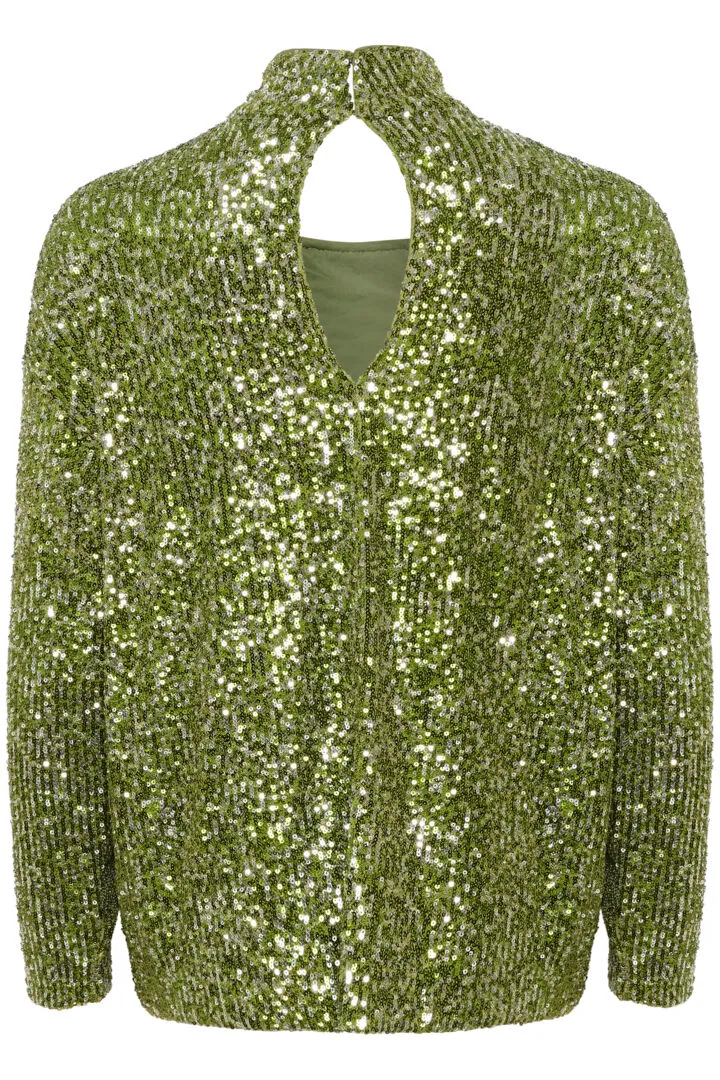 Saint Tropez Reyana Blouse Calla Green