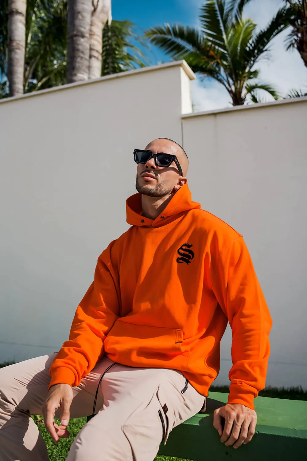 Script Core Hoodie - Orange/Black
