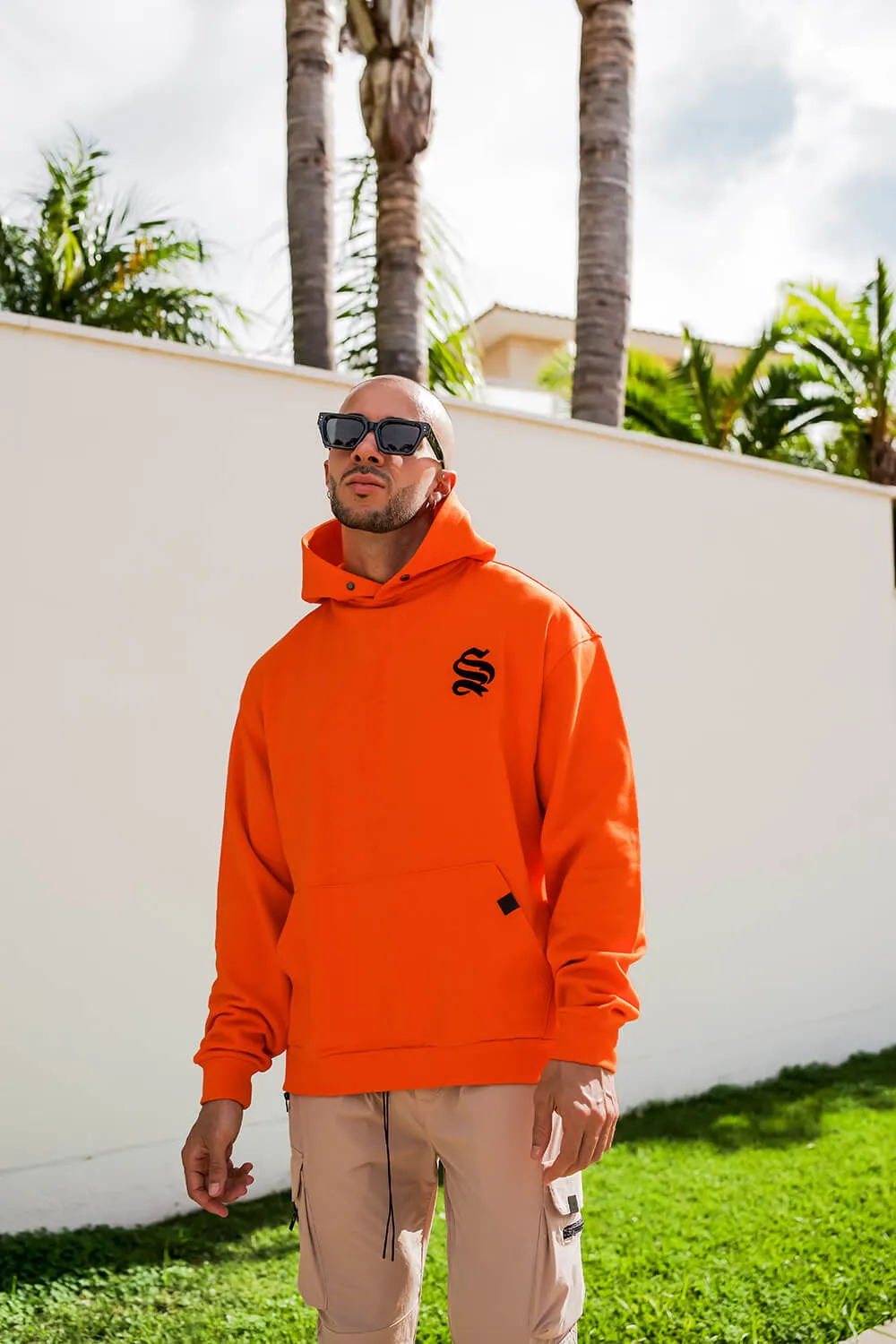 Script Core Hoodie - Orange/Black