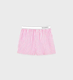 Serif Logo Boxer Short - Pink Striped